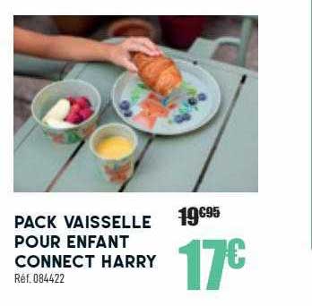 pack vaisselle pour enfant connect harry