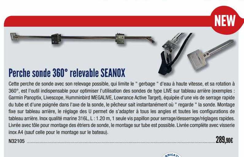 perche sonde 360° relevable seanox