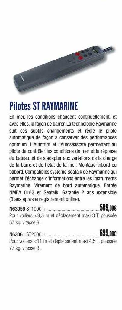 pilotes st raymarine
