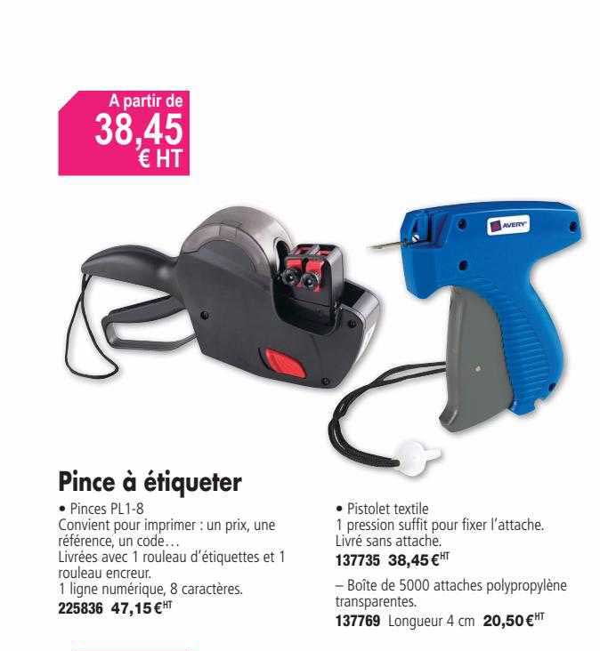 pince à étiqueter