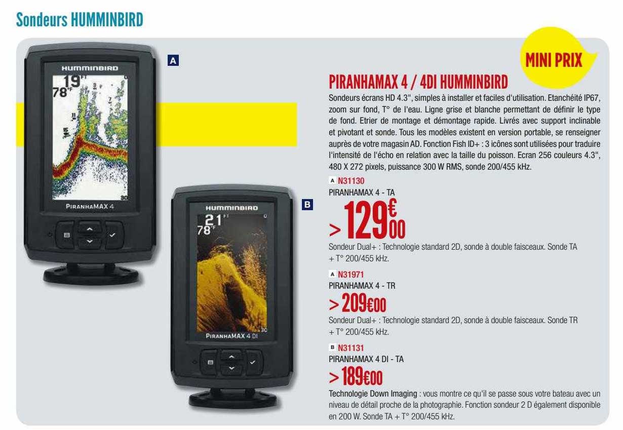 piranhamax 4 ou 4di humminbird