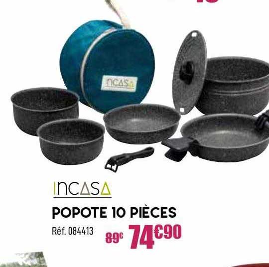 popote 10 pièces incasa