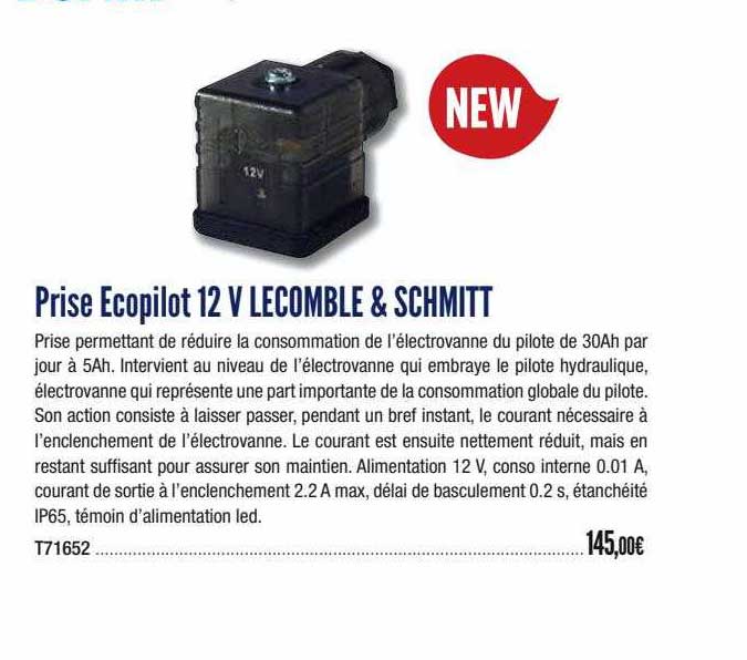 prise ecopilot 12 v lecomble & schmitt