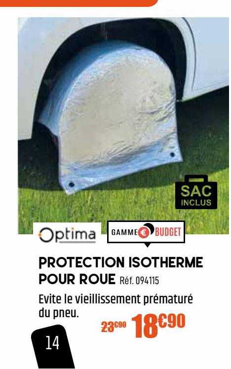 Protection Isotherme Pour Roue Optima