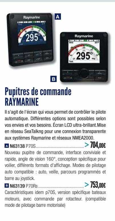 pupitres de commande raymarine