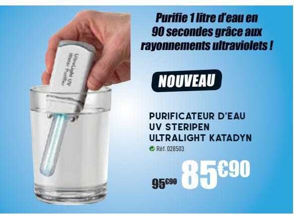 purificateur d'eau uv steripen ultralight katadyn