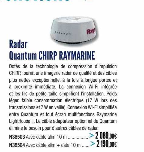 radar quantum chirp raymarine