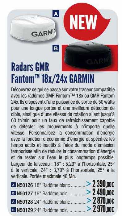 radars gmr fantom 18x ou 24x garmin