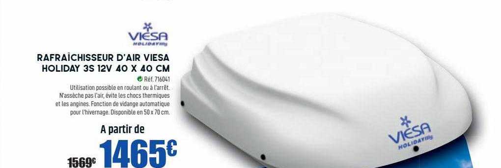 rafraîchisseur d'air viesa holiday 3s 12v