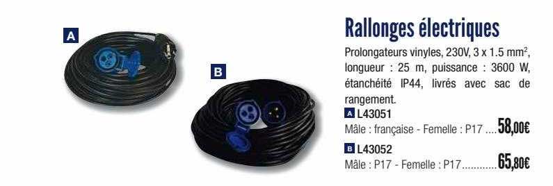 rallonges électriques