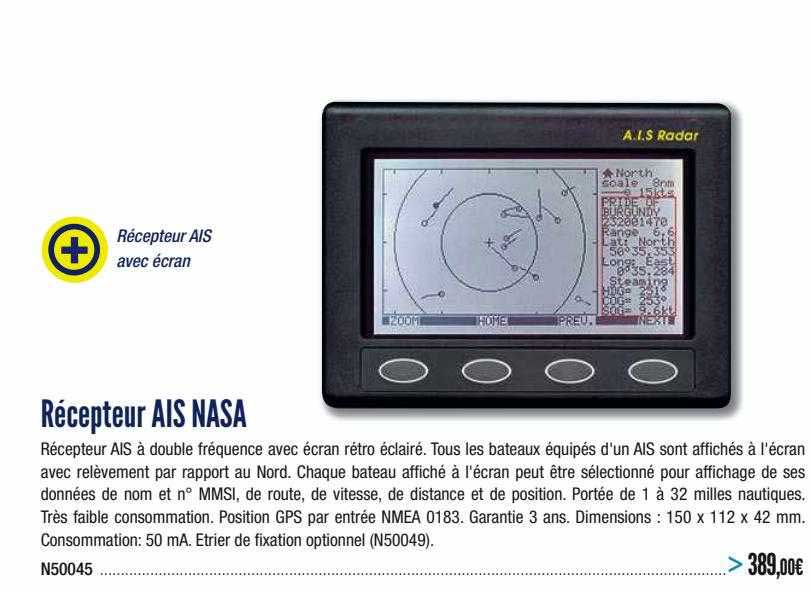 récepteur ais nasa