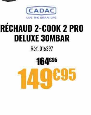 réchaud 2-cook 2 pro deluxe 30mbar cadac