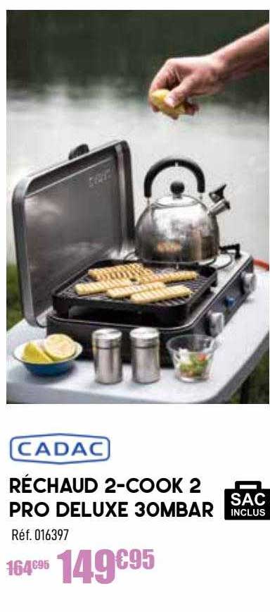 réchaud 2-cook 2 pro deluxe 30mbar cadac