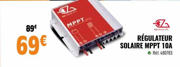 régulateur solaire mppt 10a