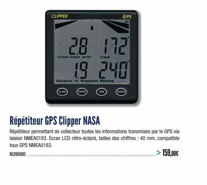 répétiteur gps clipper nasa