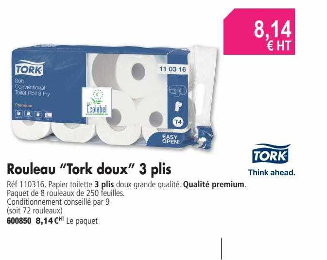rouleau "tork doux" 3 plis