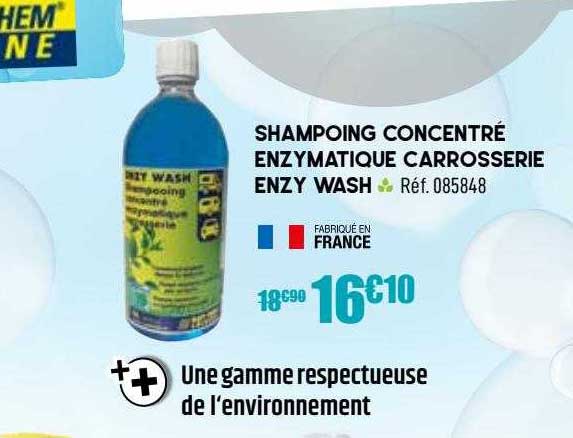 shampoing concentré enzymatique carrosserie enzy wash