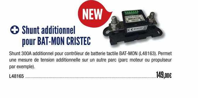 shunt additionnel pour bat-mon cristec
