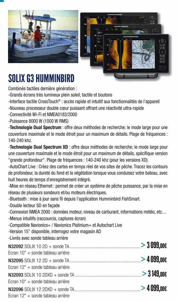 solix g3 humminbird