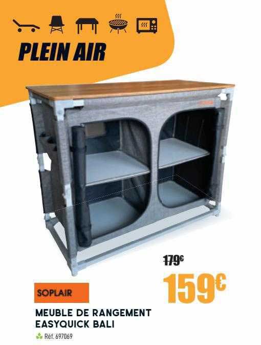 soplair meuble de rangement easyquick bali