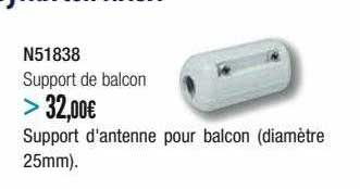 support d'antenne pour balcon