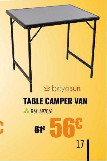 table camper van bayasun