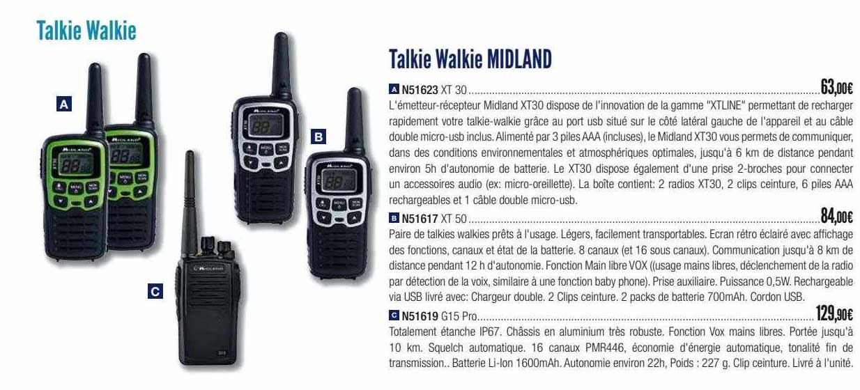 talkie walkie midland