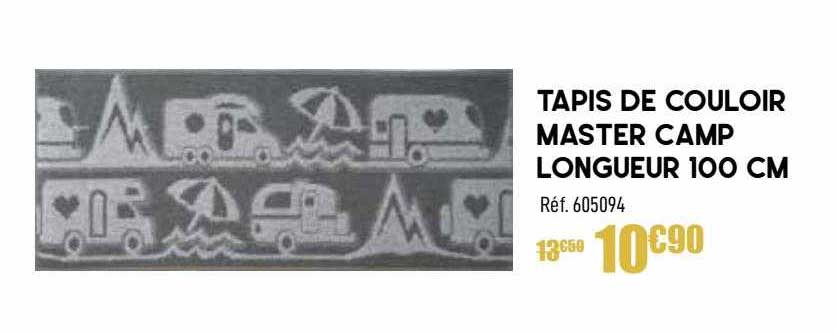 tapis de couloir master camp longueur 100 cm