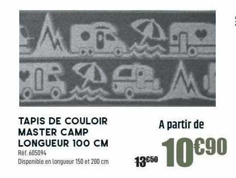 tapis de couloir master camp longueur