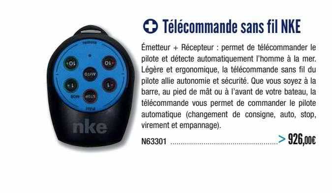 télécommande sans fil nke