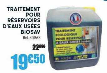 traitement pour réservoirs d'eaux usées biosav