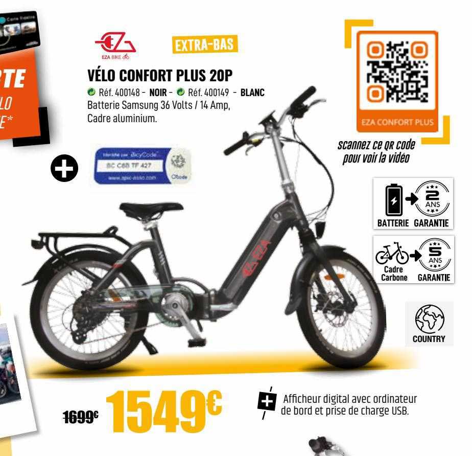 vélo confort pus 20p