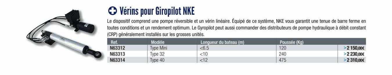 Vérins Pour Giropilot Nke