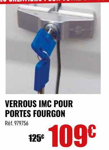 verrous imc pour portes fourgon