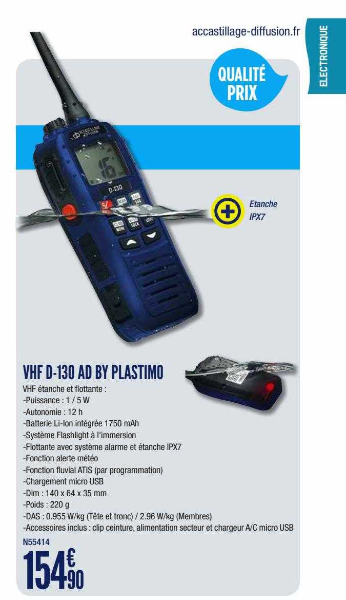 vhf d-130 ad by plastimo