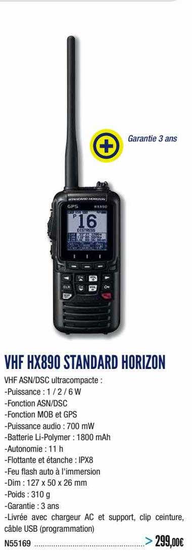 vhf hx890 standard horizon
