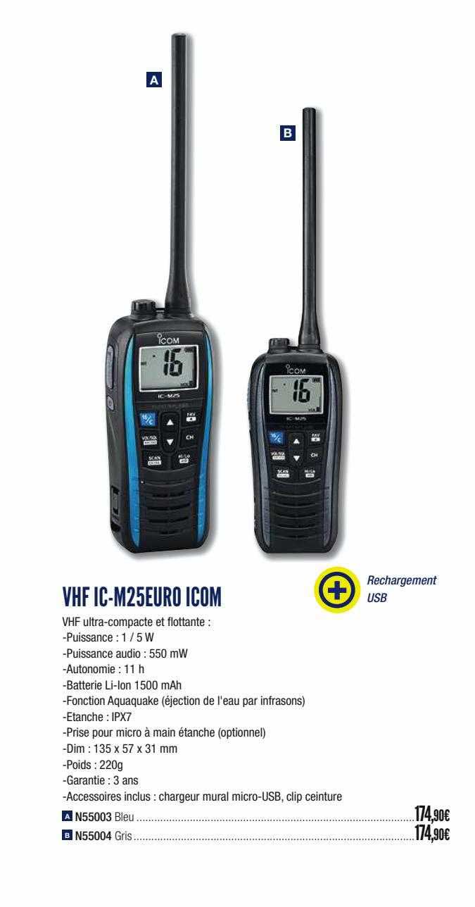 vhf ic-m25euro icom