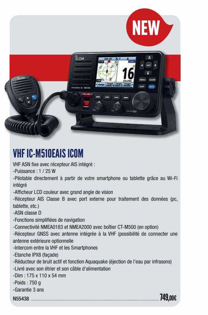 vhf ic-m510eais icom