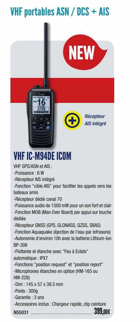 vhf ic-m94de icom
