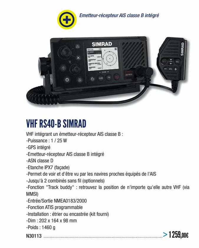 vhf rs40-b simrad
