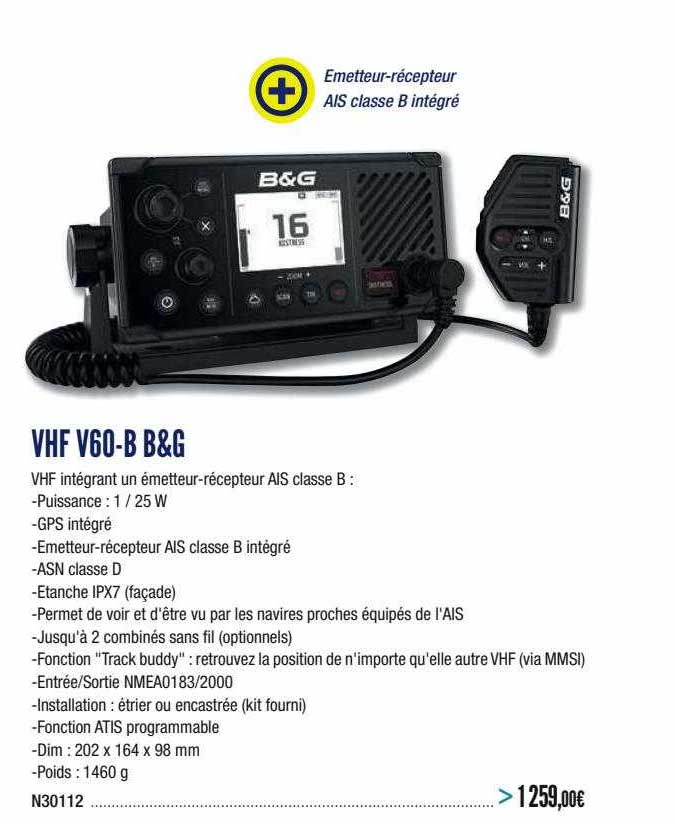vhf v60-b b&g
