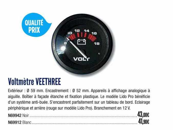 voltmètre veethree