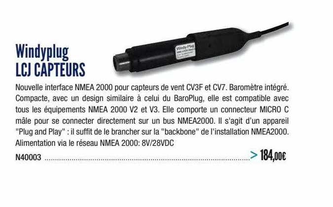 windyplug lcj capteurs