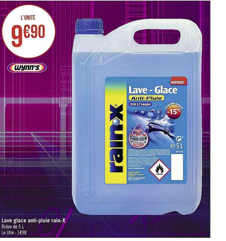 lave glace anti-pluie rain-x wynn's