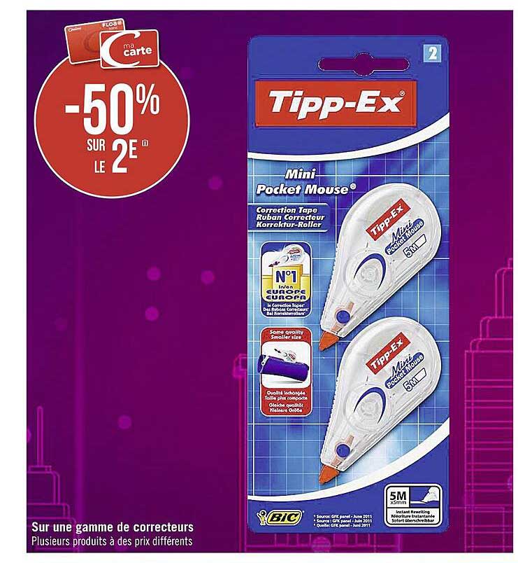 une gamme de correcteurs tipp-ex
