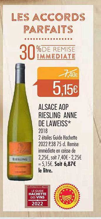 alsace aop riesling anne de laweiss