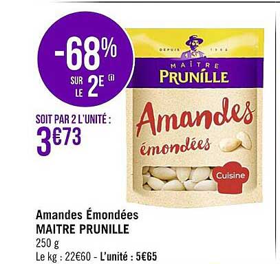 amandes émondées maître prunille