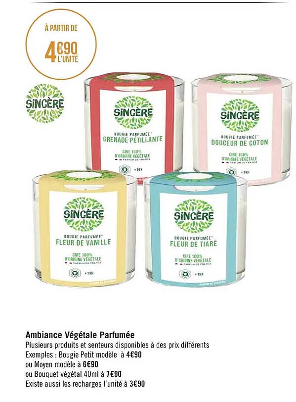 ambiance végétale parfumée sincère