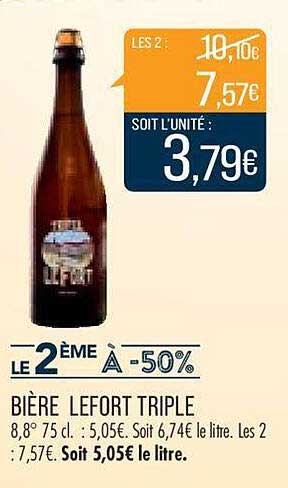 Bière Lefort Triple