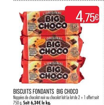 biscuits fondants big choco